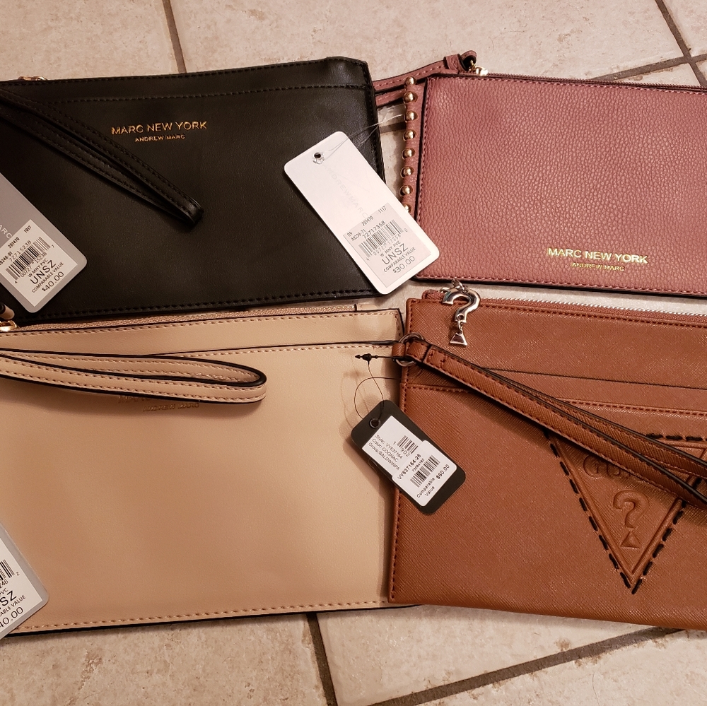 Marc New York, Guess leather wristlet/clutch purse